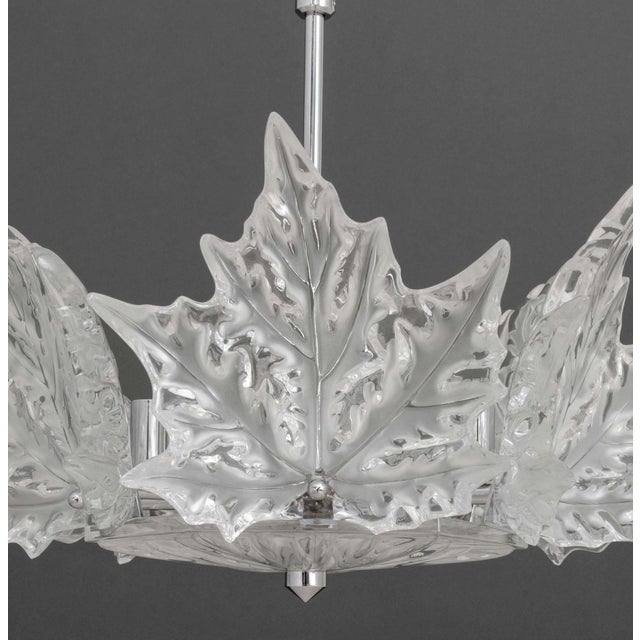 Lalique Lalique Crystal "Champs-Elysees" Two-Tier Chandelier For Sale - Image 4 of 13