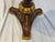 Decorative Empire Style Wood Candle Stand With Bronze Angelic Figure For Sale - Image 11 of 13