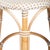 Alabaster Tobias 24 in. Seat Height Round Rattan Backless Counter Stool, White/Tan Dot / Natural Rattan Frame For Sale - Image 8 of 9