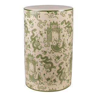 Winterthur for Port 68 Dragon Pagoda Green Stool For Sale