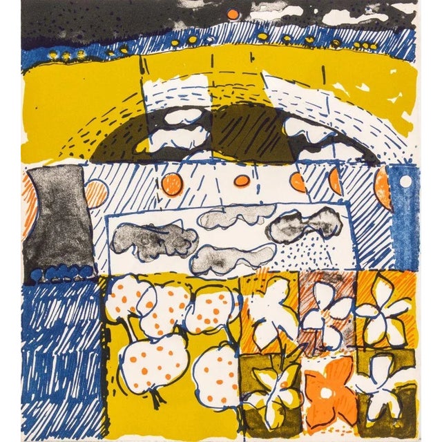 Late 20th Century Elfi Schuselka Abstract Landscapes Lithographs, 2 For Sale - Image 5 of 8