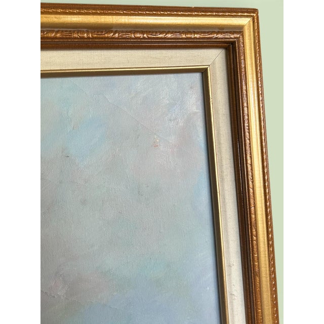 1990s Large Vibrant Vintage Still Life Floral Bouquet Canvas Painting For Sale - Image 4 of 5