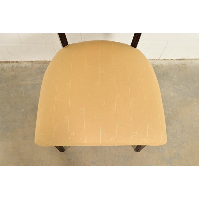 Wood Barbara Barry for Baker Furniture Modern Regency Mahogany Side Chairs or Dining Chairs, Pair For Sale - Image 7 of 14