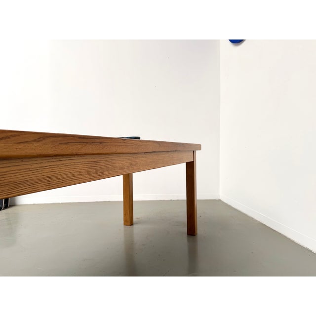 Oak Farmhouse Table with Square Legs and One Drawer, France, 1960s For Sale - Image 13 of 18