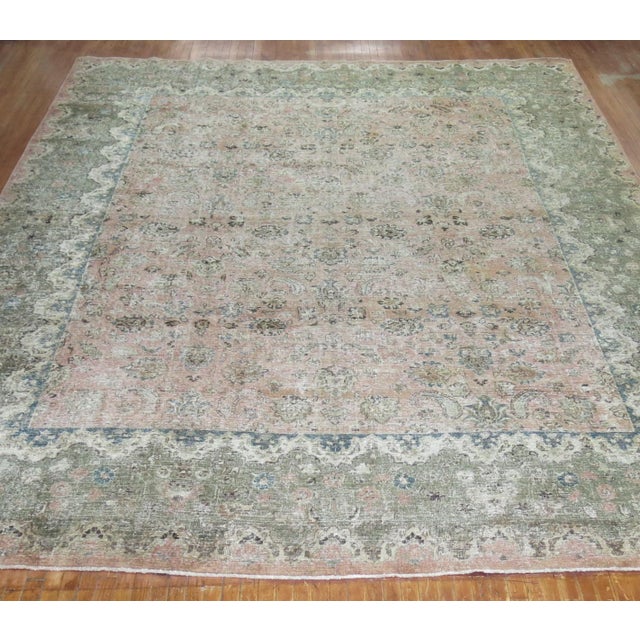An oversized Persian rug in neutral colors from the 1st quarter of the 20th century rug no. r4483 size 11' 10" x 16' 2"...