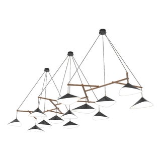 Emily Group of Thirteen in Semi Matte Paint Pendant from Moss Objects For Sale