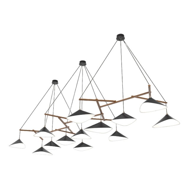 Emily Group of Thirteen in Semi Matte Paint Pendant from Moss Objects For Sale