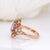 2020s 2.87cts Cor De Rosa Morganite W Earth Mined Diamonds Ring in Solid 14k Gold For Sale - Image 5 of 7