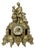 Vintage Brass Figural Mantel Clock For Sale