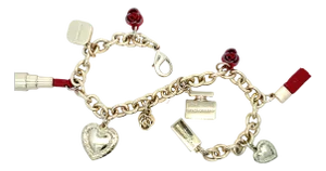 Dolce & Gabbana Gold-Tone Vintage Chunky Multi-Charm Bracelet