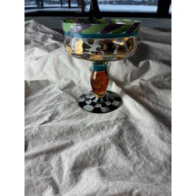 Mackenzie Childs 1990s MacKenzie-Childs Champagne Glasses - Set of 6 For Sale - Image 4 of 7