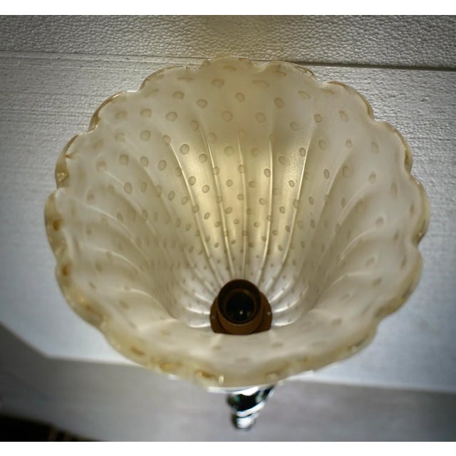 Metal Murano Gold and Black Color Glass Wall Light, 2000 For Sale - Image 7 of 10