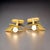 Metal 1990s Mikimoto Estate Akoya Pearl Cufflinks Overlay 14k Gold, 2 Pieces For Sale - Image 7 of 11