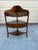 Pair of Matching Antique Georgia Style Quality Mahogany Bow Fronted Corner Tables. a shaped gallery back bow fronted...