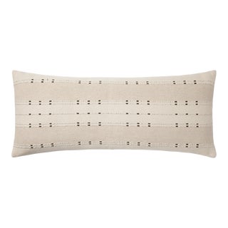 Amber Lewis x Loloi Gabrielle Beige / Terracotta 13'' x 35'' Cover with Down Pillow For Sale