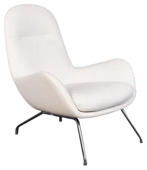 Vintage White Armchair from Schultz