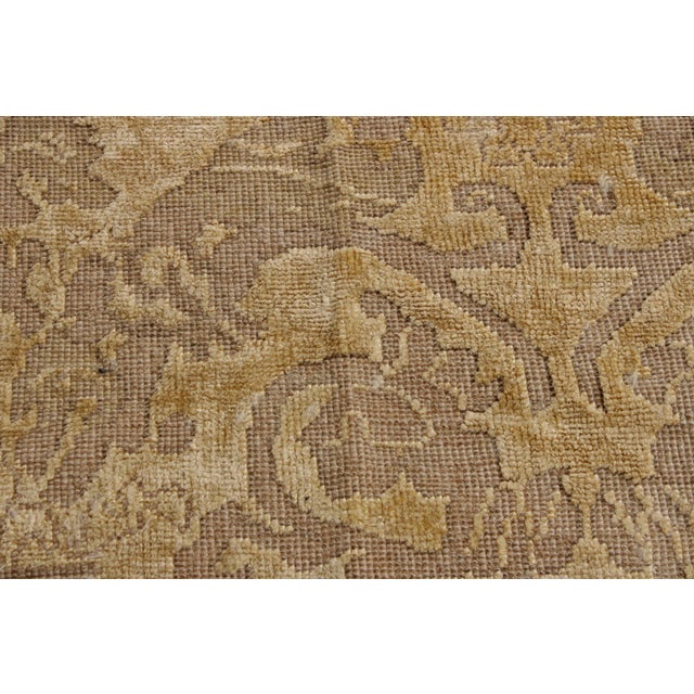 Vintage 8 X 10 Low Pile Oriental Area Rug For Sale - Image 11 of 15