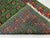 Green Tribal Geometric Hallway Runner Rug With Red and Turquoise Border, 2'9" X 16'1" For Sale - Image 12 of 13