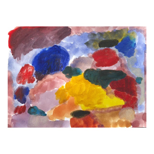 "8th Street," Colorful Abstract Unframed Print - 55" X 40" For Sale