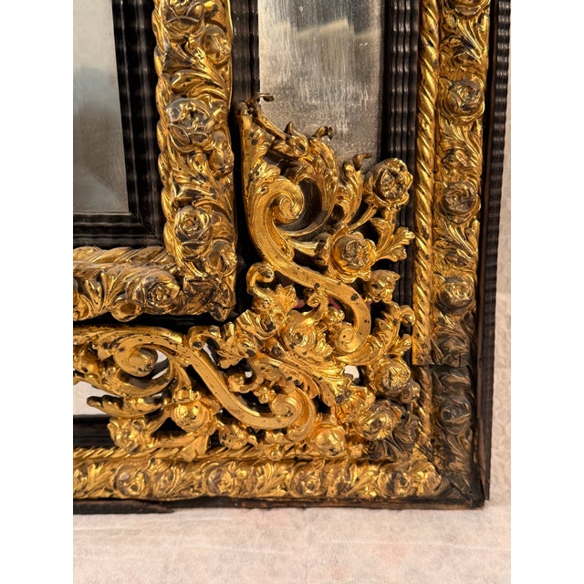 French Napoleon III Mirror With Gilt-Metal Mounts, France, Circa 1860–1880 For Sale - Image 4 of 9