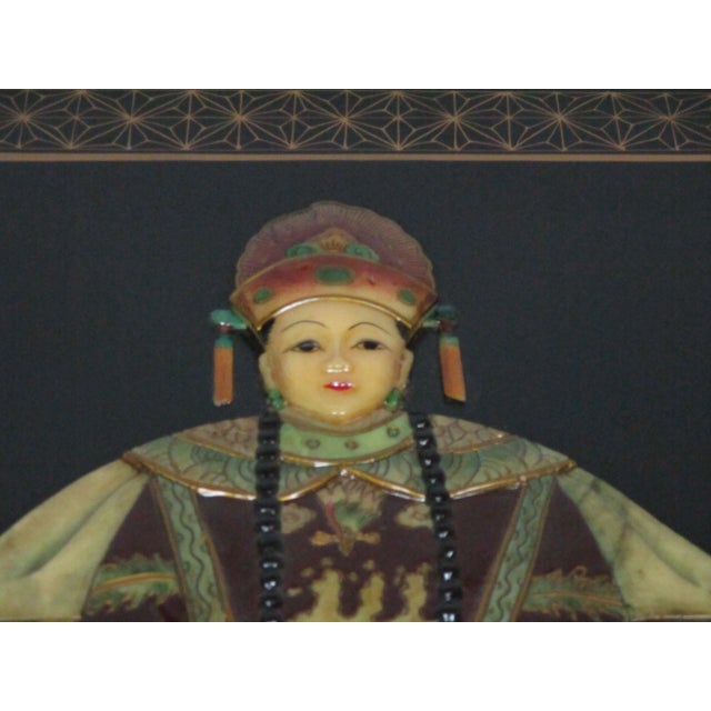 1980s Chinese Empress Carved Soapstone Panel For Sale - Image 6 of 9