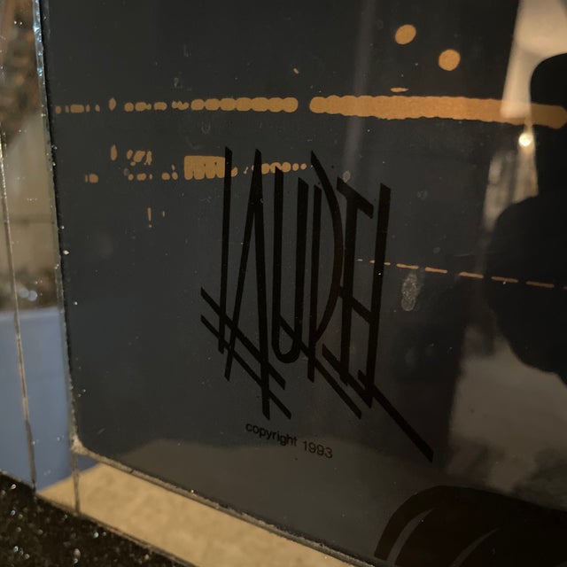 Mixed Media Panther Cityscape (1993) Sign Laurel Twins Towers For Sale - Image 9 of 10