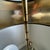 Vintage Stiffel Brass Bouillotte 3-Light French Table Lamp Black Gold Tole Shade For Sale - Image 16 of 17