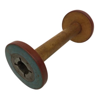 Antique Wooden Spool Artifact For Sale