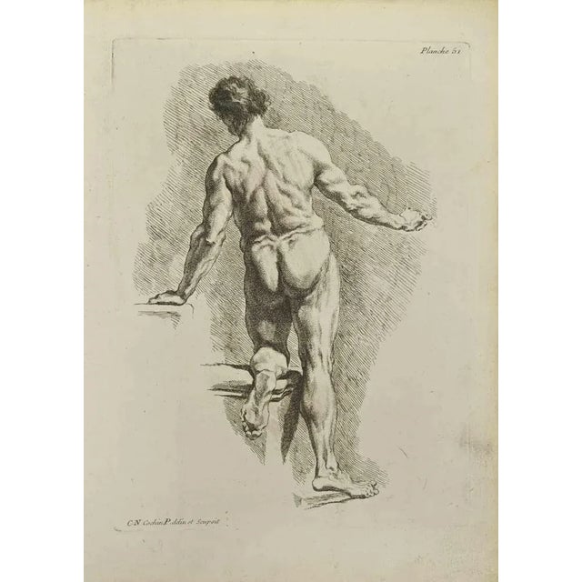 Anatomy Studies is an etching realized by Nicholas Cochin in 1755. Good conditions with slight foxing. Signed in the...