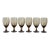Mid-20th Century Libbey Mocha Glass Goblets — Set of 6 For Sale