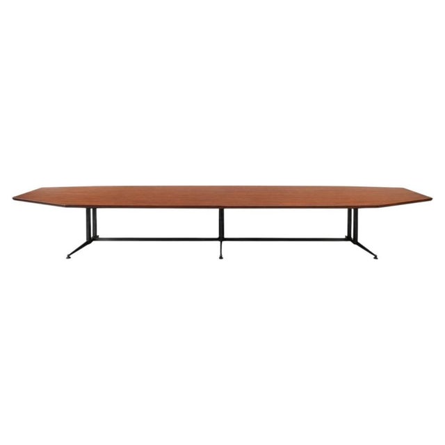 Wood Dining or Conference Table, 1970 For Sale - Image 6 of 6