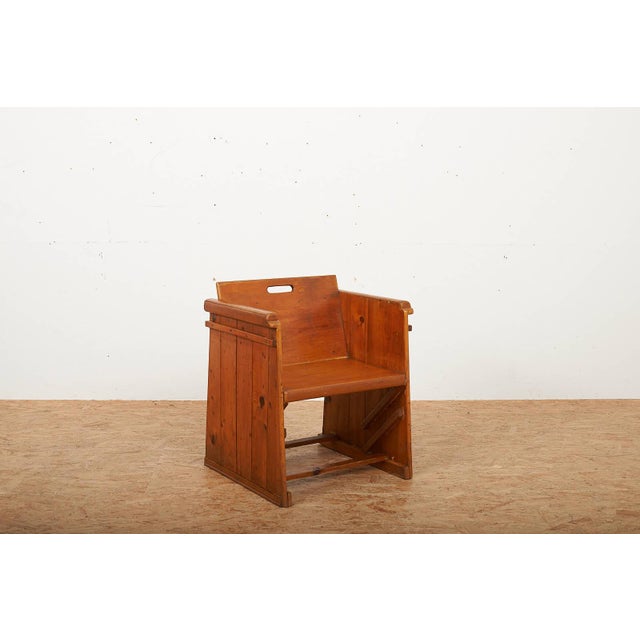 Children's Armchair in Wood, 1940s For Sale - Image 4 of 13