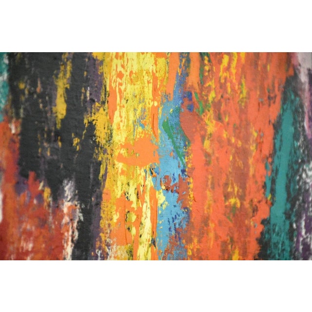 1960s Mid Century Abstract Painting For Sale - Image 5 of 8