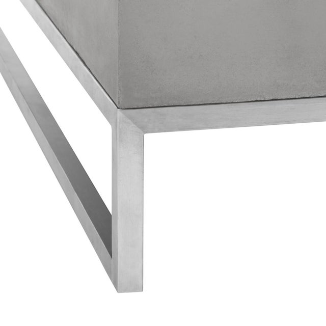 Eartha In/Outdoor Coffee Table - Dark Grey For Sale - Image 4 of 7