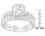 Early 21st Century 14K White Gold 1 ct. TDW Round Cut Diamond Ring (G-H, I1-I2) For Sale - Image 5 of 5