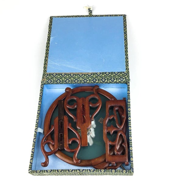 Vintage Table Screen Silk Thread Cats For Sale - Image 11 of 13