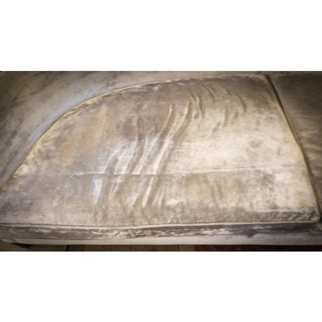 Textile 4-Seater Canapé in Champagne Velvet by Arthur Brett, 2010s For Sale - Image 7 of 17