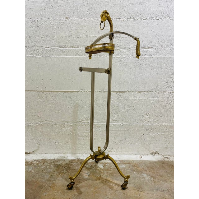 Maison Jansen 1960s Maison Jansen Ram's Head Valet For Sale - Image 4 of 13