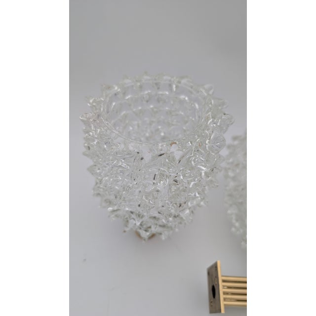 Vintage Beaded Murano Glass Wall Lights from Barovier, 1950s, Set of 2 For Sale - Image 4 of 10