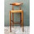 Vintage MCM Wood and Rush Bar Stool For Sale In West Palm - Image 6 of 12