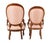 French Mid 19th Century French Antique Mahogany Parlor Chairs With New Upholstery For Sale - Image 3 of 6