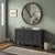 Distressed Gray Lacquer Cross Lattice Pattern Doors Sideboard Console Cabinet For Sale - Image 9 of 10