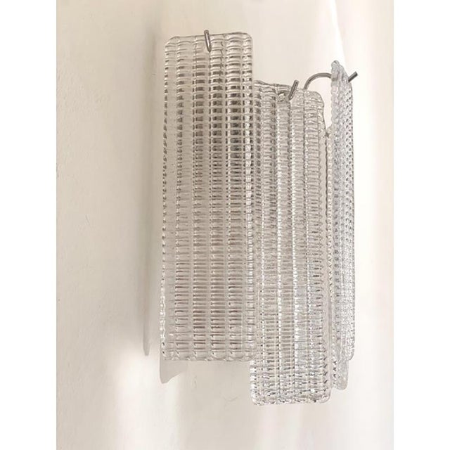 Diamond Strips listelli Murano Glass Wall Sconce by Simoeng For Sale - Image 10 of 12