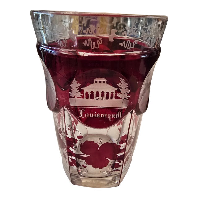 Antique Bohemian Glass Moser Architectural Glass For Sale