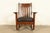 Mission Charles Stickley Antique Mission Oak Arts & Crafts Cutout Rocking Chair, Newly Restored For Sale - Image 3 of 13