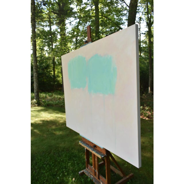 Pink Floating Kiss, by Stephen Remick. Large Contemporary Acrylic Abstract Painting. For Sale - Image 8 of 11