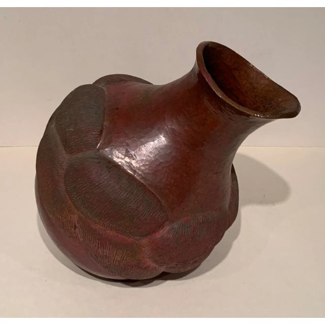 1950s Vintage Hammered Copper Vessel For Sale - Image 12 of 12