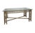 Vintage wrought iron counter height table. Foliate detailing and a faux finish give this piece a Neoclassical styling,...