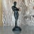 Black Vintage Boho Plaster Statue of Man For Sale - Image 8 of 11