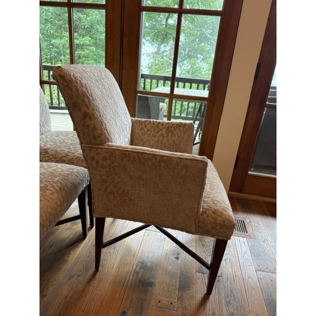 2000 - 2009 Dining Chairs S/8 Attributed/Styled After Thomas Pheasant by Baker Furniture For Sale - Image 5 of 7